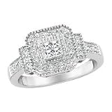 14kt. White Gold, 1/4 ct. tw. Diamond Fashion Ring
