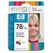 HP CB277AN#140 78 Plus Tri-Color Inkjet Print Cartridge with Vivera Inks