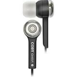 Coby CVE52 Jammerz Isolation Earphone - Connectivity: Wired - Stereo - Earbud - Black