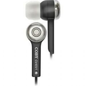 Coby CVE52 Jammerz Isolation Earphone - Connectivity: Wired - Stereo - Earbud - Black