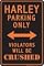 Harley Parking Only Violators Will Be Crushed