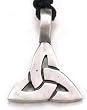 Celtic Knot Triquetta Pewter Pendant Necklace