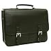 Kenneth Cole Reaction Double Gusset Flapover Portfolio - Black