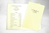 DIY Wedding Program Kit - Metallic Autumn Hay (50 Pack)