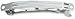 Pins and Barrettes - Nickel, Pkg of 3, Automatic Barrette, 3