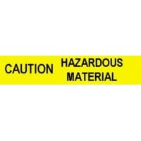 CAUTION HAZARDOUS MATERIAL Barricade Tape 1000' 3 mil Case by Presco