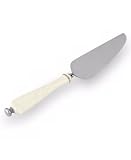 Lenox Opal Innocence Platinum Banded Bone China Cake Server