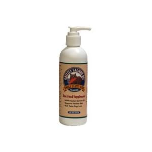 Grizzly Salmon Oil All-Natural Dog Food Supplement in Pump-Bottle Dispenser