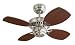  : Monte Carlo 4CO28BS Colony II Fan - Brushed Steel Contemporary Small Ceiling Fan 28