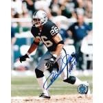 Rod Woodson Autographed/Hand Signed Oakland Raiders 8x10 Photo with HOF 09 Inscription (Pose 2)