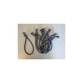 Trampoline enclosure pole bungee cords, set of 8