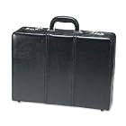 Buy Expandable Leather Attache, 18w x 5 6d x 13 1 2h, Black (BND446011BLK) Category: Briefcases by Bond Street Ltd