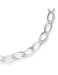 Sterling Silver Fancy Link Necklace - 42 Inch