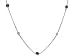14k White Gold Emerald & Diamond 5 Stations title=