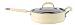 KitchenAid Gourmet Essentials Hard-Base Ceramic Non-stick Covered Saute Pan, 24 cm, Almond