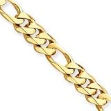 14k 10.9mm Polished Fancy Link Bracelet - 8.5 Inch