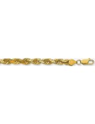7mm Diamond Cut Rope Chain 24"