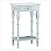 Carved White Side Table