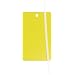 Brady  56936 5" Height x 3" Width, Metal, Yellow Yellow Metal Write-On Tag (1 Tag)