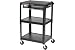 Black Adjustable Steel Workstation With Sliding Shelf And Mouse Pad