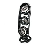 Honeywell Two-Speed Electronic Multi-Pivotal Tower Fan, Plastic, Black & Chrome