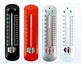 Thermomètre Intérieur-Extérieur Design Classique Alcool Rouge