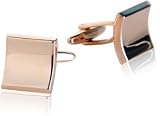 Elliptical Squares in Rose-Gold Tone by Cuff-Daddy