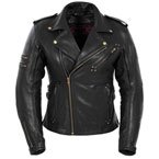 Pokerun Motorcycle Jackets - Women's Pokerun Marilyn Leather Motorcycle Jacket