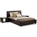 Leather Double Bed Palermo Brown Faux Leather Bed Frame Double (4ft6)