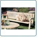 Rustic Natural Cedar 6 FOOT SETTEE - 7