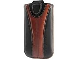Valenta Pocket Monza 15 Leder Tasche f&uuml;r iPhone/SonyEricsson Xperia X10/Samsung i9000 Galaxy/HTC Desire z/Xperia Arc schwarz/braun