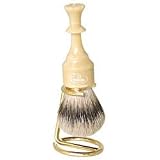 Omega Queen Silver Tip Badger Shaving Brush and Stand- Chess Collection - Made in Germany - #6607.15
