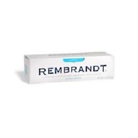 Click here to buy Rambrant whitening mint toothaste with fluoride for canker sores, brilliant new formula -... by Rembrandt.
