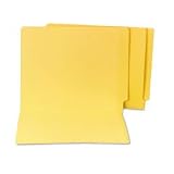 SJ Paper S13632 End Tab File Folder, Letter-Size, Yellow, 100 Per Box