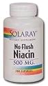 No-Flush Niacin 500 mg 200 Capsules Solaray
