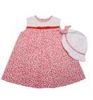 GARVEL KLEID FÜR BABY MIT PASSENDE MÜTZE GR. 74 cms - 12 MONATE
