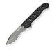 Columbia River Knife and Tool's M21-14G G10 Black Work Knife with Combined Razor-Sharp and Veff Serrated Blade