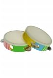 Enlarge toy image: Childrens Wooden Musical Instrument - Tambourine Ages 3+ - Wooden Toy -  preschool activity for young kids