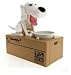 Barkly the Banker White Dog Puppy Piggy Bank Toy Coin Munching Battery Operated