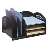 SAFCO PRODUCTS COMPANY / Steel Desk Organizer, 16-1/4x11-1/4x8-1/4, Black / SAF3167BL / Sold as 1 Each / Mfr Part # 3167BL