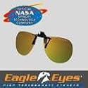 EAGLE EYE SUNGLASSES Style Aviator Clip On. NASA PST Lens. Protects eyes. Precision Vision