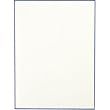 Navy Bordered Pearl White Printable Invitations