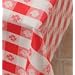 Hoffmaster 112006 Plastic Tablecover, 108" Length x 54" Width, Red Gingham (Case of 12)