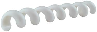 Cable Organizer for Home, Office and Garage, EnchantaSpace, (White) Pack of 4