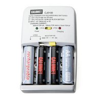 Two-hour Charger With Four AA Rechargeable Batteries and Auto Adapter