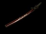 Fully Handforged Red Mother of Pearl Dragon Samurai Katana Sword #315