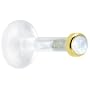 14 Gauge 5/16" Solid 14KT Yellow Gold 2mm Genuine Rainbow Moonstone Bioplast Push in Monroe