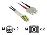 Cables To Go 37544 LC/SC Plenum-Rated Duplex 62.5/125 Multimode Fiber Patch Cable (10 Meter, Black)