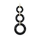 14k Gold & Black Onyx Triple Link Pendant