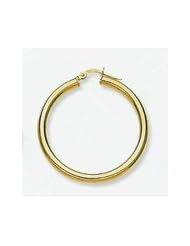 14k Plain Hoop Earrings
